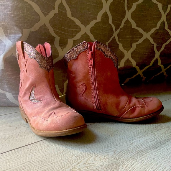 Cat \u0026 Jack Shoes | Pink Cowgirl Boots, Cat \u0026 JACK. Sz 13. | Color: Pink/Silver | Size: 13g | Shelleanr's Closet